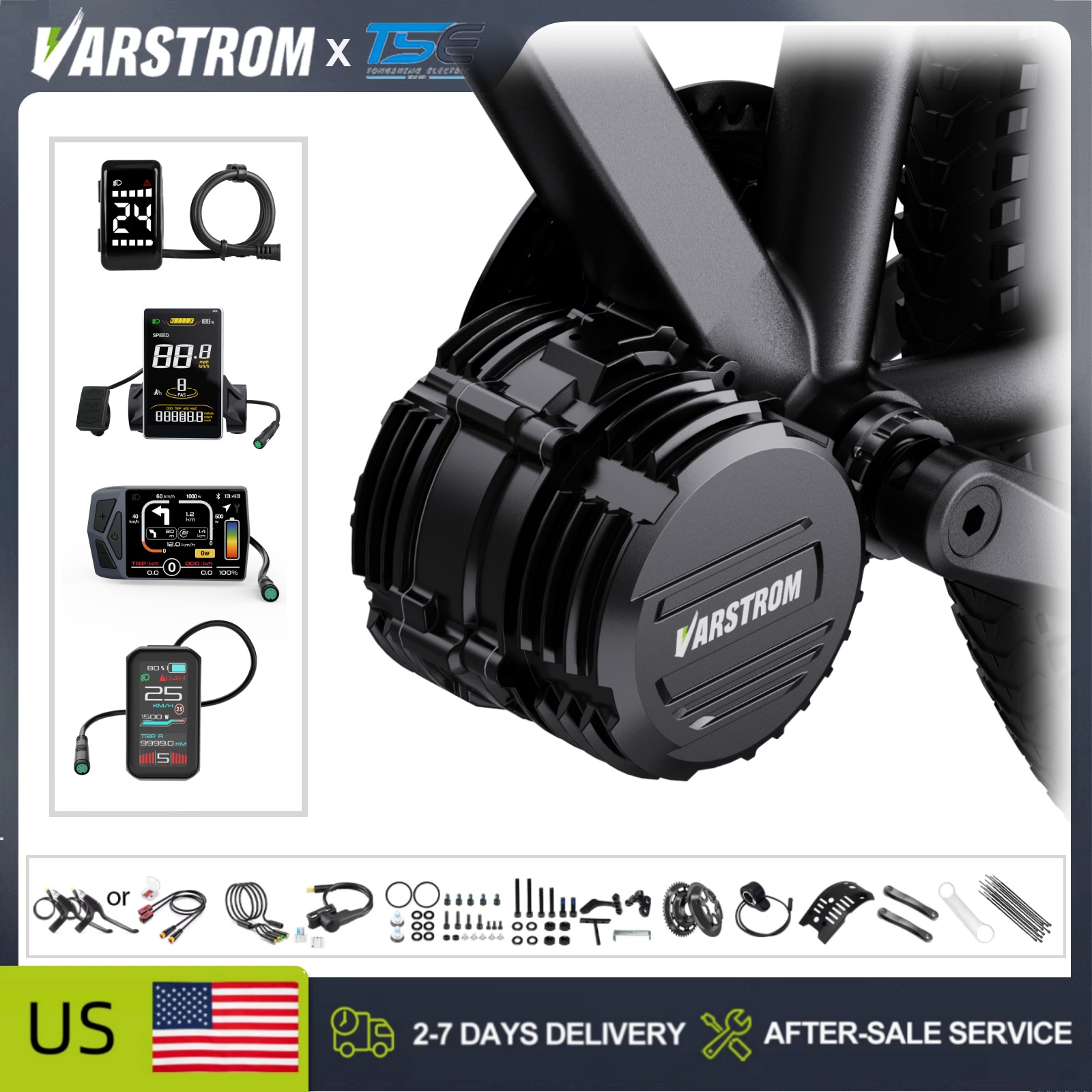 [USA Stock ] Tongsheng TSDZ16  - Mid Drive Conversion Kit 1000W review and price