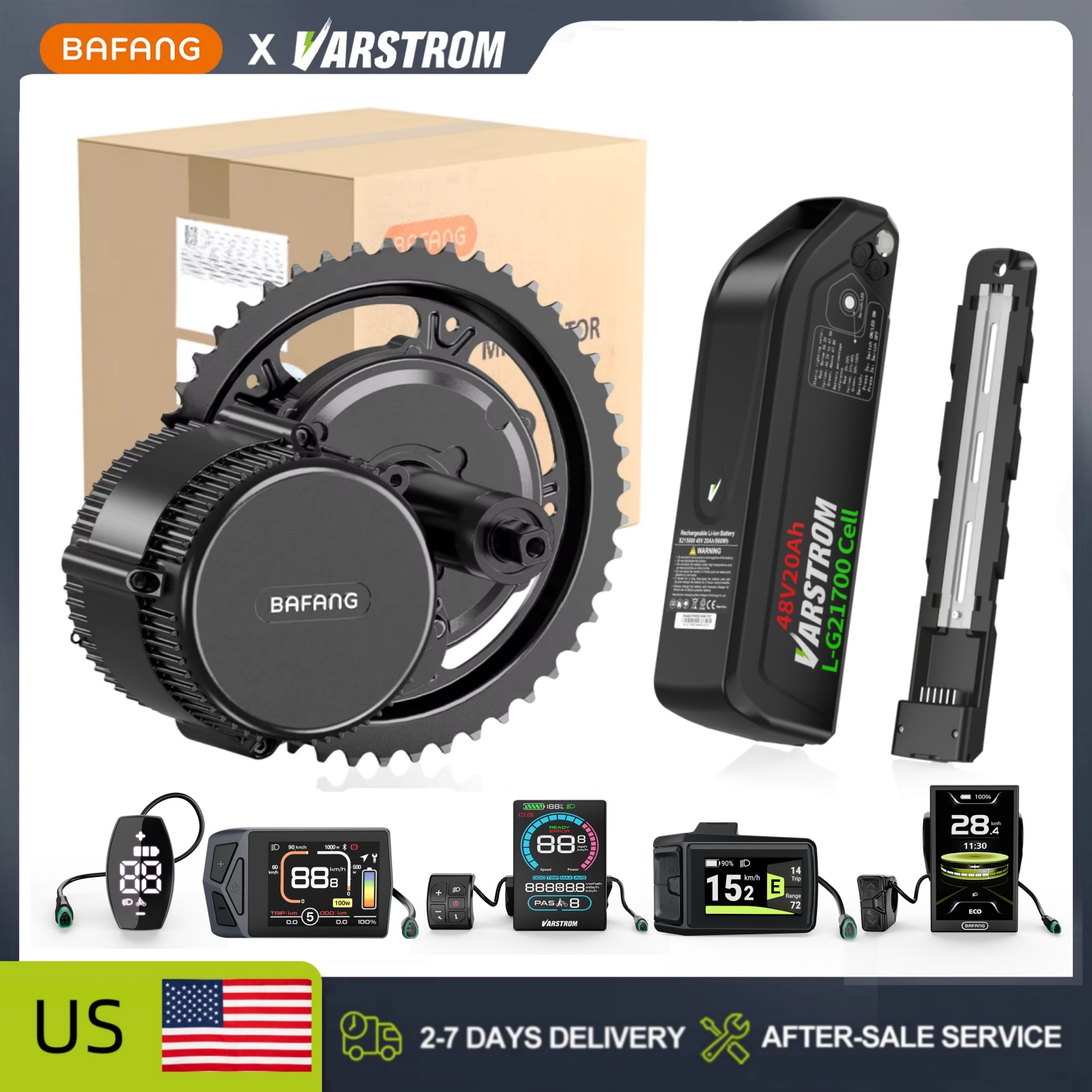 [US Stock]Bafang 48V Mid Drive - Mid Drive Conversion Kit 1000W review and price
